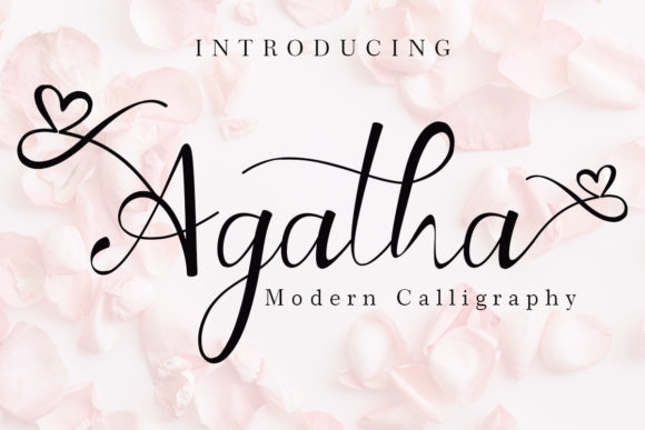 Agatha: A Versatile and Elegant Calligraphy Font for Modern Design