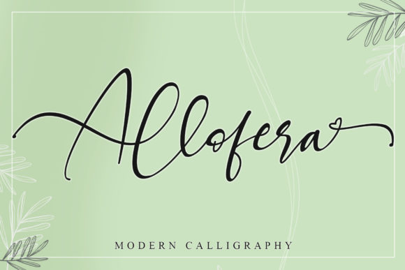 Allofera: Elegant Handwritten Font