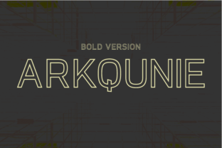 Arkqunie Outline Bold: A Versatile Display Font for Modern Design