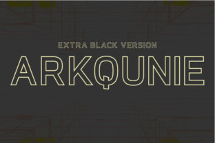 Arkqunie Outline Extra Black: A Versatile Typeface for Every Need