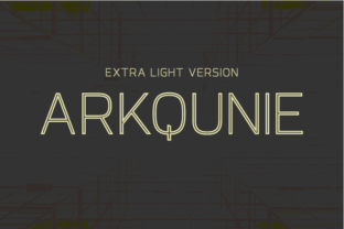 Arkqunie Outline Extra Light: A Versatile and Elegant Typographic Choice