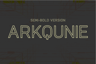 Arkqunie Outline Semi-Bold: A Versatile and Stylish Typeface for Modern Design