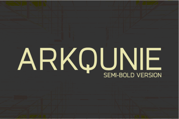 Arkqunie Semi-Bold: A Versatile Typographic Choice