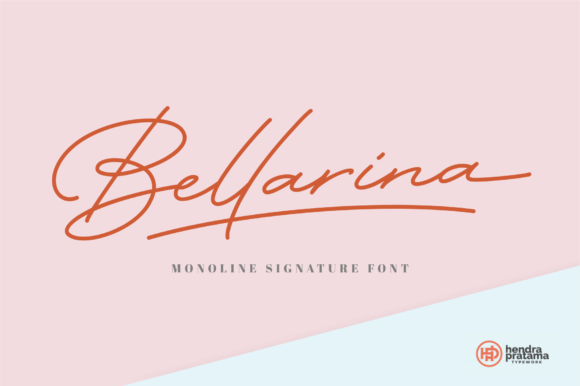 Bellarina: A Versatile Monoline Signature Font for Elegant Design