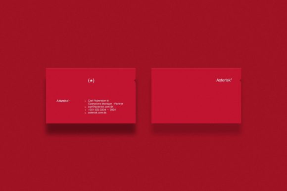 Business Cards Template - Asterisk: A Simple and Professional Design Solution