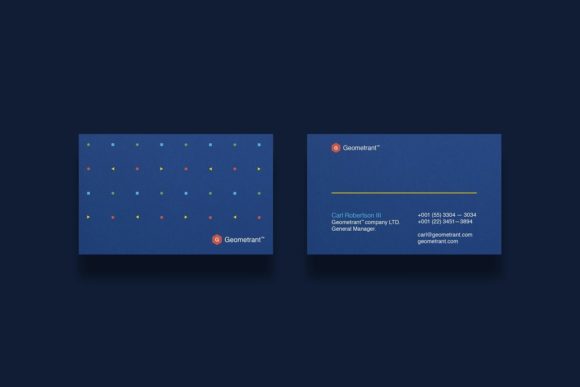 Business Cards Template - Geometrant