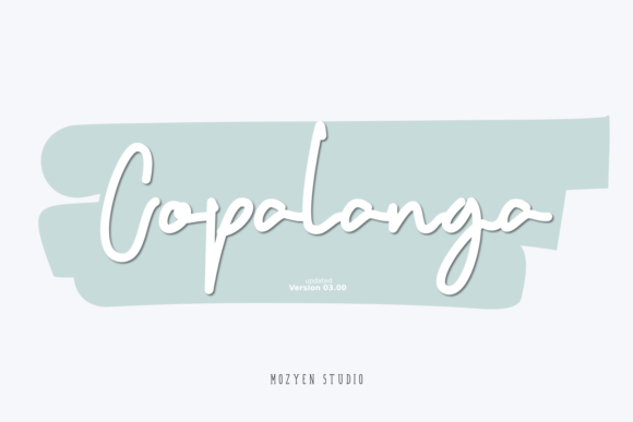 Copalanga: A Handwritten Script Font with Elegance