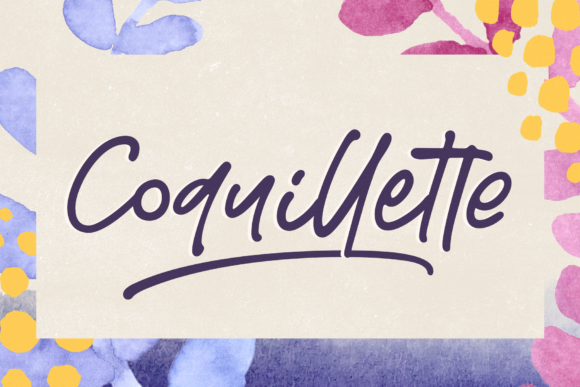 Coquillette: A Handwritten Font for Every Need
