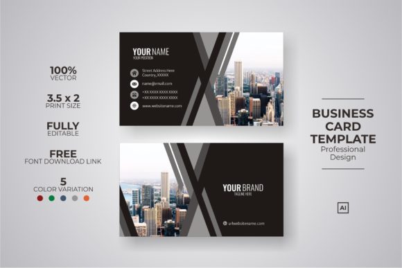 Creative Business Cards and Business Card Template Set Bundle: A Powerful Tool for Business Success