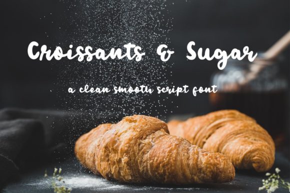 Croissants Sugar: A Handwritten Touch for Every Design Workflow