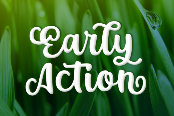 Early Action: The Perfect Handwritten Font for Every Design Project