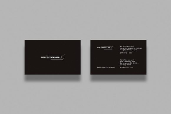 For Office Only Business Cards Template: A Professional and Versatile Solution