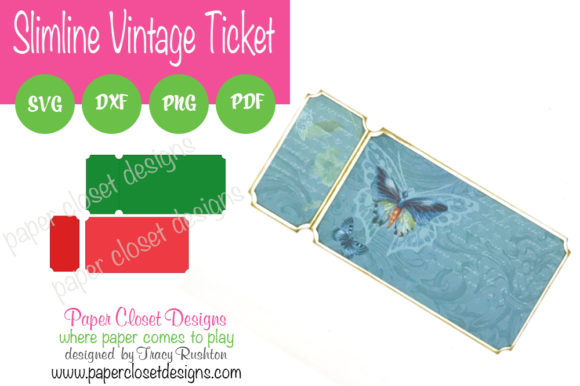 Vintage Ticket Slimline Card: A Practical and Stylish Solution for Mailing and Crafting