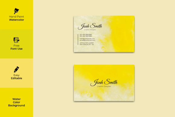 Watercolor Business Cards